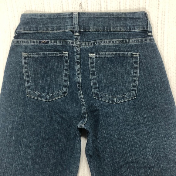 Chic Women's Dark Wash Denim Jeans Bootcut‎ Size 6 Average Everyday Casual - Picture 9 of 10